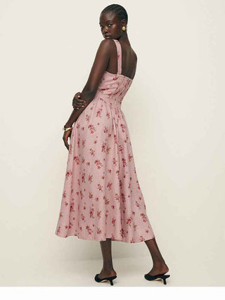 Mira – romantisches Midikleid mit Vintage-Touch aus 100% Baumwolle