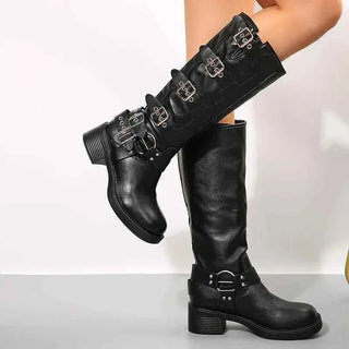 Buckle Biker Boots