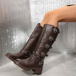 Buckle Biker Boots