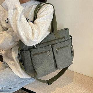 mila – kordtasche mit mehreren fächern & tragegurt - Cecile Lavelle