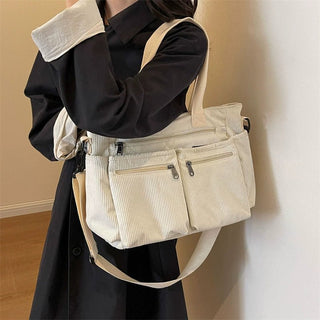 mila – kordtasche mit mehreren fächern & tragegurt - Cecile Lavelle