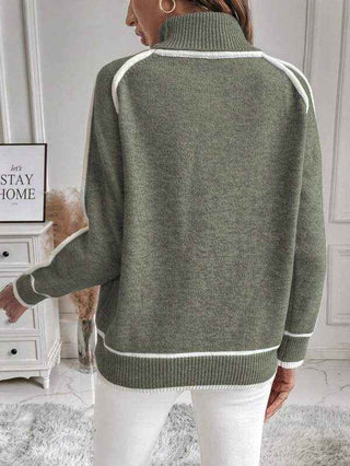 Gefütterter Winterpullover Oversize