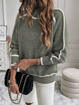 Gefütterter Winterpullover Oversize