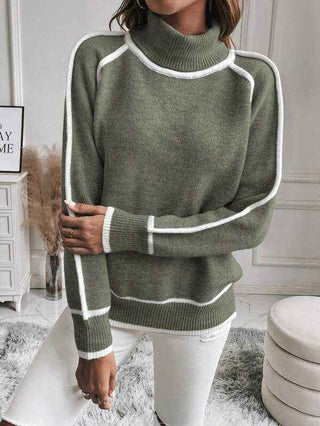 Gefütterter Winterpullover Oversize