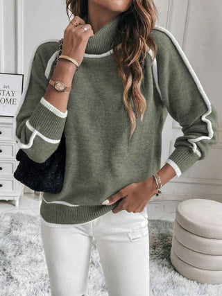 Gefütterter Winterpullover Oversize