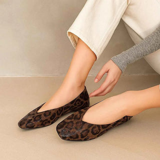Damen Loafer Leopardenprint Klassik
