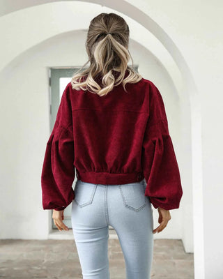 Kurze Jacke im Oversize-Stil