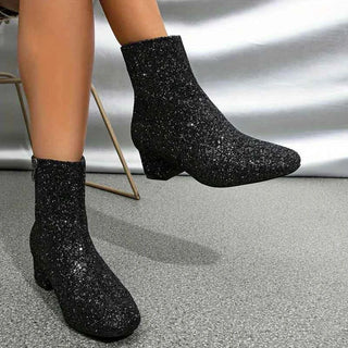 Glitzer Stiefeletten