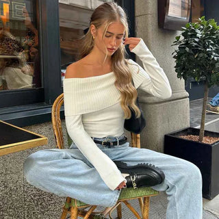 Elegantes Schulterfrei Top