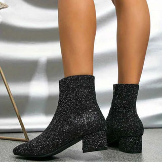 Glitzer Stiefeletten