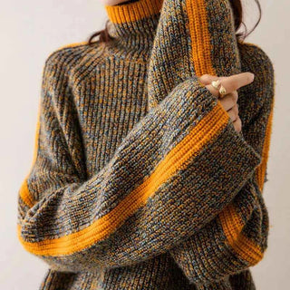 Oversize Rollkragenpullover Damen