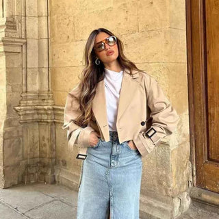 Trenchcoat Damen Kurz