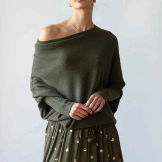 Damen Oversize-Pullover mit weitem Schnitt