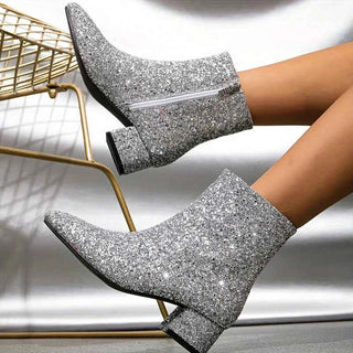 Glitzer Stiefeletten