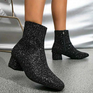 Glitzer Stiefeletten