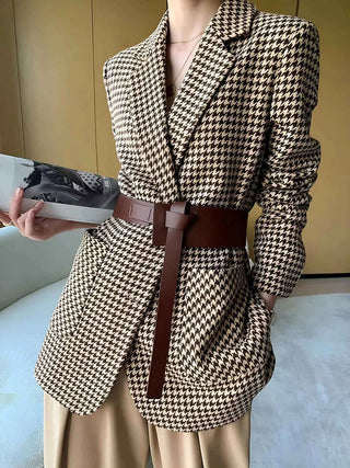 Blazer Damen mit Gürtel