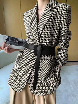 Blazer Damen mit Gürtel