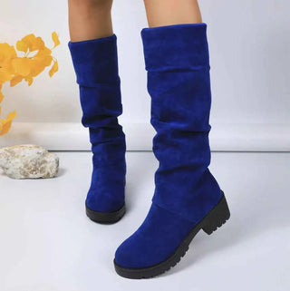 Damen Slouch Stiefel Modisch