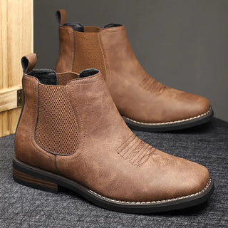 Chelsea Boots Herren in Lederoptik