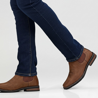 Chelsea Boots Herren in Lederoptik