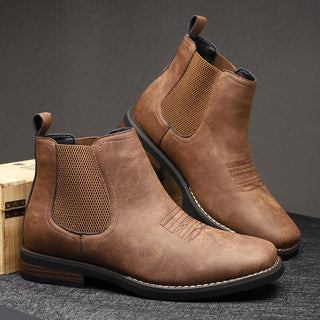 Chelsea Boots Herren in Lederoptik