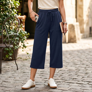 Damen Culotte in 3/4-Länge mit Taschen-Yoga Pants-Cecile Lavelle-Cecile Lavelle