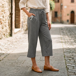 Damen Culotte in 3/4-Länge mit Taschen-Yoga Pants-Cecile Lavelle-Cecile Lavelle