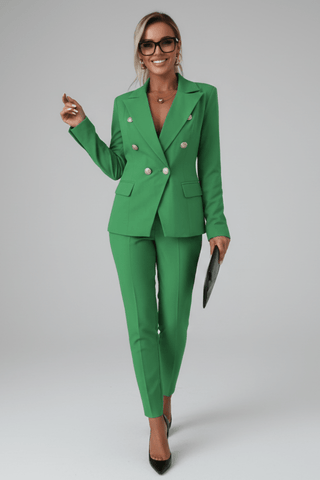 Damen Hosenanzug Set-suits > blazer suit-Cecile Lavelle-Grün-S-Cecile Lavelle