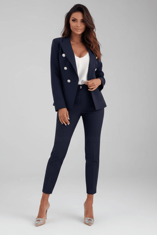 Damen Hosenanzug Set-suits > blazer suit-Cecile Lavelle-Marineblau-S-Cecile Lavelle