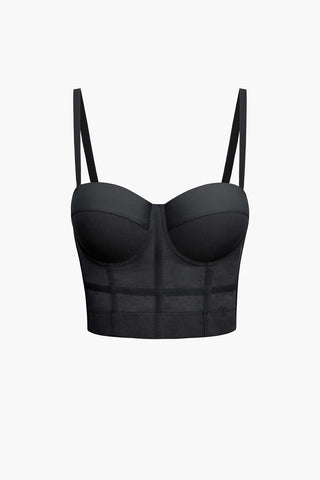 Damen Korsett Top mit Trägern-Cecile Lavelle-Schwarz-2XS-Cecile Lavelle