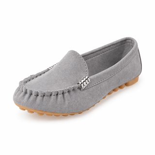Damen Loafer Slip On Casual-Cecile Lavelle-Grau-35-Cecile Lavelle