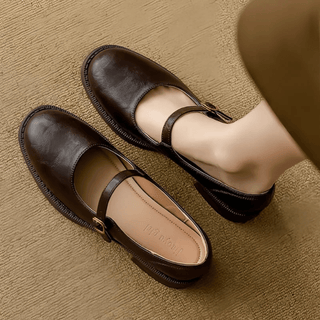 Damen Mary Jane Ballerinas mit niedrigem Absatz-Cecile Lavelle-Cecile Lavelle