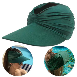 Damen Sonnenhut mit UV Schutz und breitem Schirm-Cecile Lavelle-Dunkelgrün-Eine Größe-Cecile Lavelle