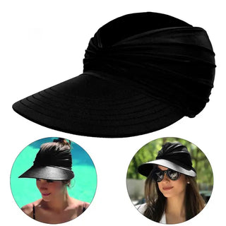 Damen Sonnenhut mit UV Schutz und breitem Schirm-Cecile Lavelle-Schwarz-Eine Größe-Cecile Lavelle