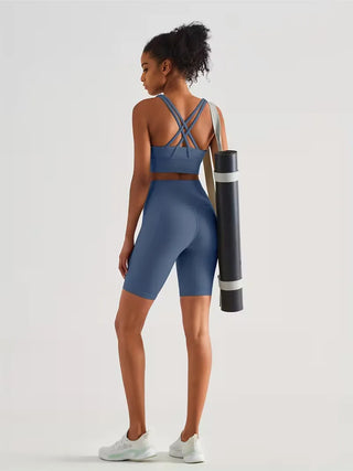 Damen Sport-Leggings Shorts mit Tasche-Sportshort-Cecile Lavelle-Cecile Lavelle