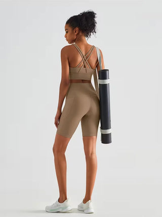 Damen Sport-Leggings Shorts mit Tasche-Sportshort-Cecile Lavelle-Cecile Lavelle