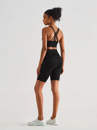 Damen Sport-Leggings Shorts mit Tasche-Sportshort-Cecile Lavelle-Cecile Lavelle
