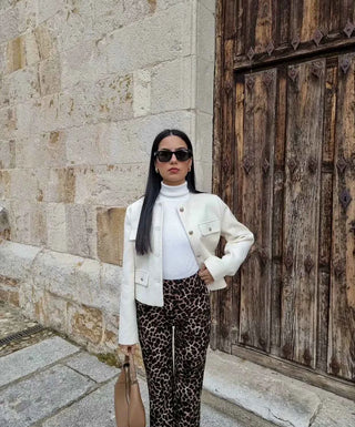 Kurze Jacke im Vintage-Stil