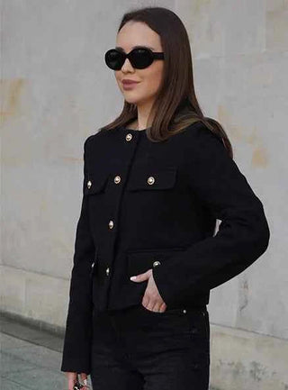 Kurze Jacke im Vintage-Stil