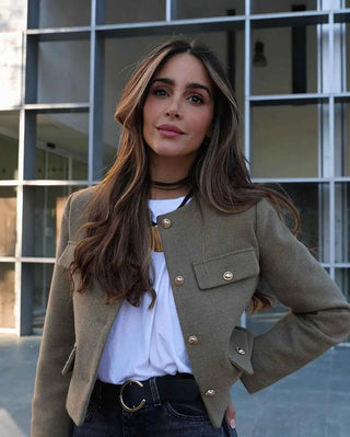 Kurze Jacke im Vintage-Stil