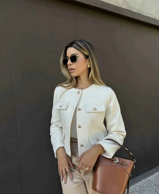 Kurze Jacke im Vintage-Stil