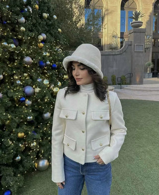 Kurze Jacke im Vintage-Stil