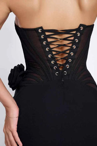 Corset Cut-Out Mini-Kleid