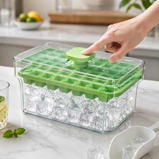 Eiswürfelform mit Deckel und Auffangbox-Cecile Lavelle-Cecile Lavelle