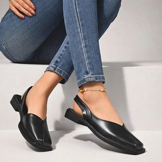 Elegante Damen Ballerinas Mit Square Toe-Flats-Cecile Lavelle-Cecile Lavelle