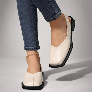 Elegante Damen Ballerinas Mit Square Toe-Flats-Cecile Lavelle-Cecile Lavelle