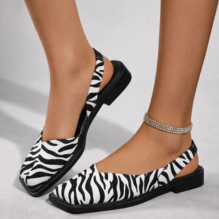 Elegante Damen Ballerinas Mit Square Toe-Flats-Cecile Lavelle-Cecile Lavelle
