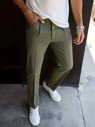 Elegante Herren Pantalon mit Geradem Bein-Pantalons-Cecile Lavelle-Cecile Lavelle