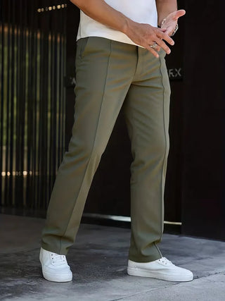 Elegante Herren Pantalon mit Geradem Bein-Pantalons-Cecile Lavelle-Cecile Lavelle