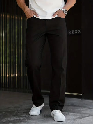 Elegante Herren Pantalon mit Geradem Bein-Pantalons-Cecile Lavelle-Cecile Lavelle